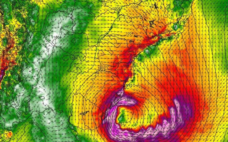 MetSul alerta para possibilidade de ciclone na próxima semana