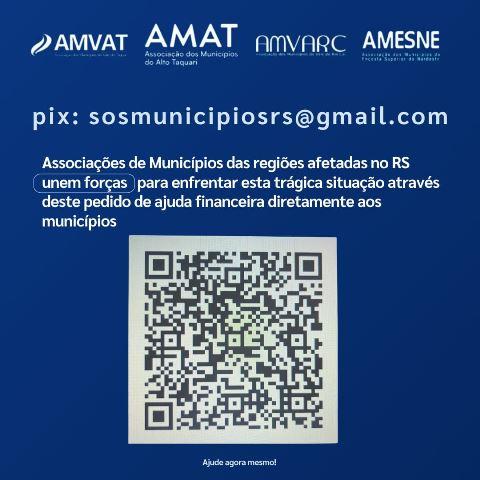 Associações criam Pix para auxiliar municípios